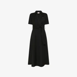New Abito chemisier in lino nero Donna Abiti