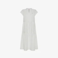 Discount Abito in cotone bianco Donna Abiti