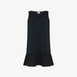 New Abito in cotone blu navy Donna Abiti