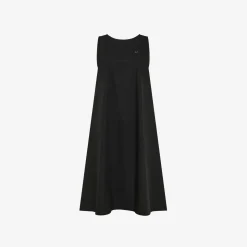 Discount Abito in cotone nero Donna Abiti