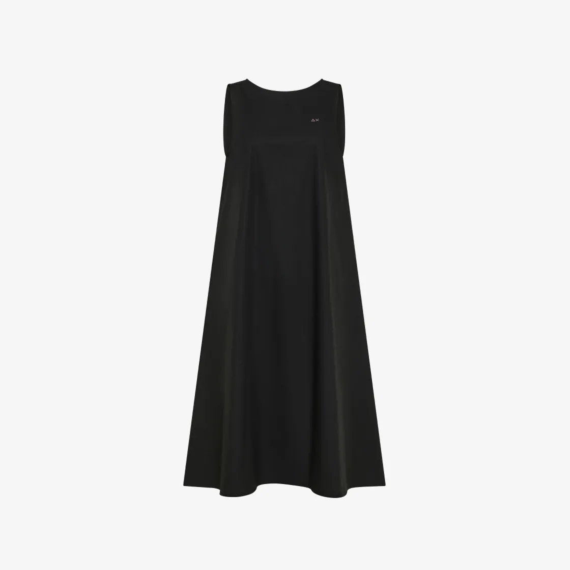 Discount Abito in cotone nero Donna Abiti