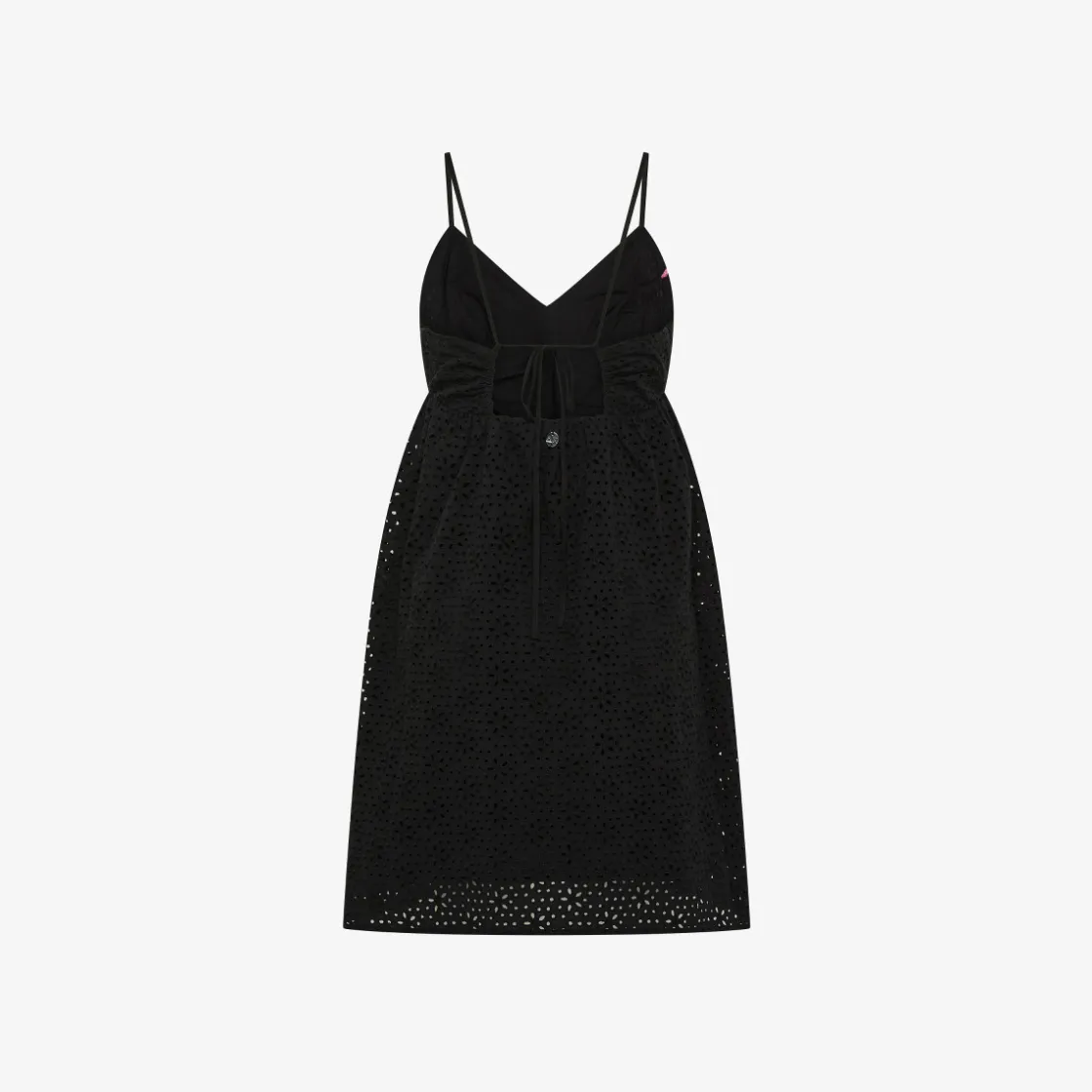 Hot Abito in cotone Sangallo nero Donna Abiti|Beachwear Donna