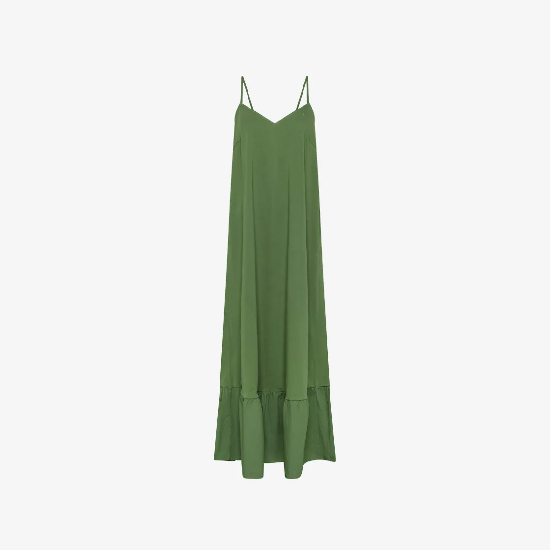 Clearance Abito in cotone verde salvia Donna Abiti