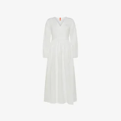 Online Abito in lino bianco Donna Abiti|Beachwear Donna