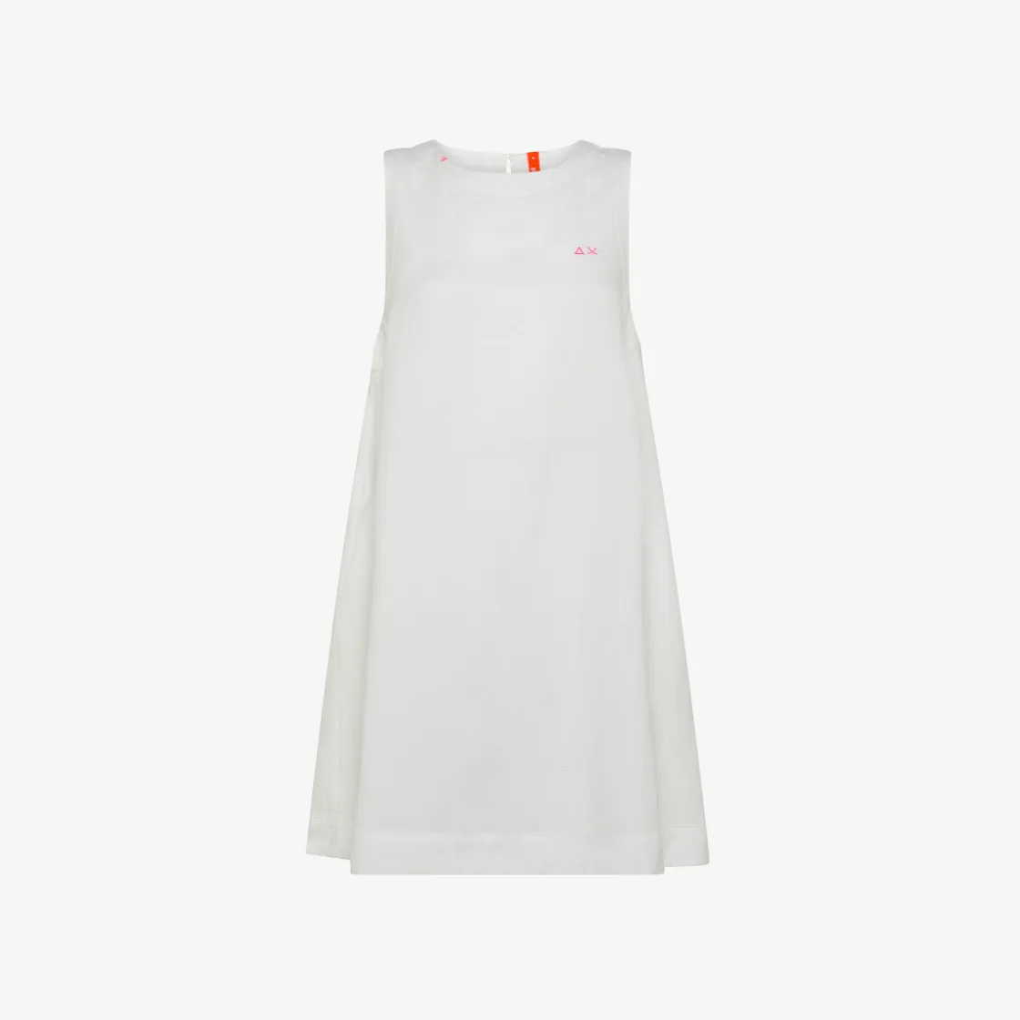 Outlet Abito in lino bianco Donna Abiti|Beachwear Donna