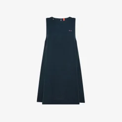 Clearance Abito in lino blu navy Donna Beachwear Donna