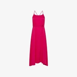 New Abito in twill di cotone fucsia Donna Abiti