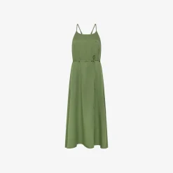 Hot Abito in twill di cotone verde salvia Donna Abiti