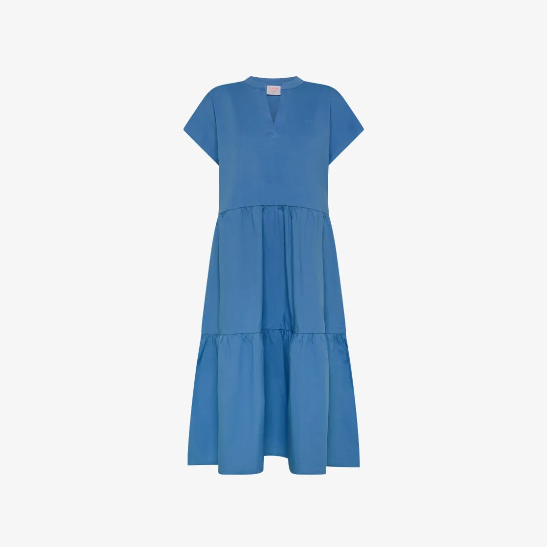 Discount Abito lungo in cotone avio Donna Abiti