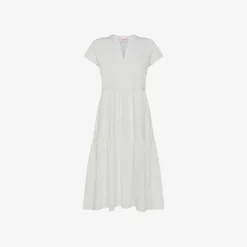 Sale Abito lungo in cotone bianco panna Donna Abiti