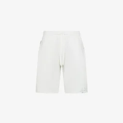 Outlet Bermuda bianco panna in felpa vintage Uomo Pantaloni