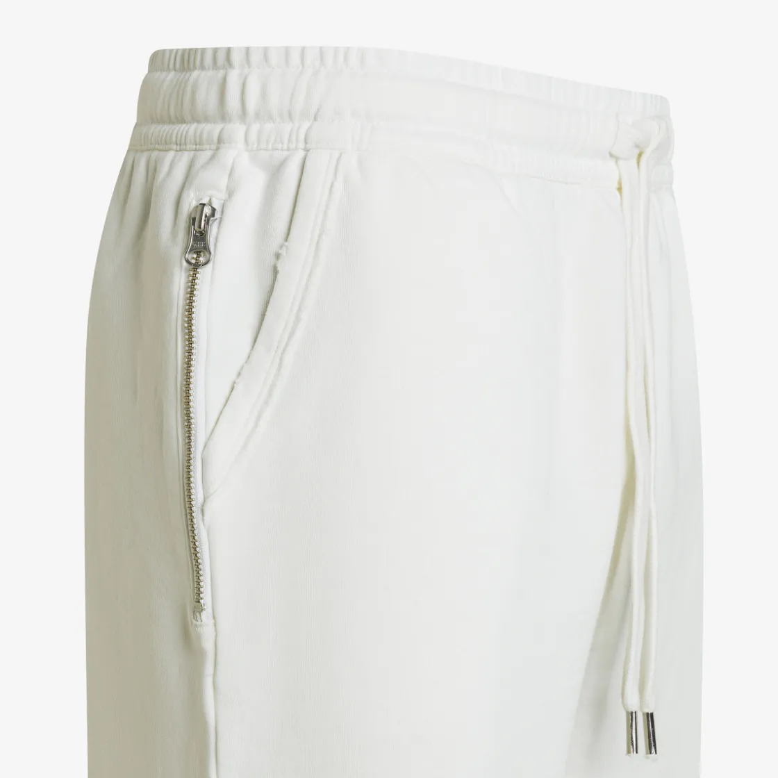 Outlet Bermuda bianco panna in felpa vintage Uomo Pantaloni