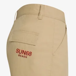 Fashion Bermuda cargo in cotone beige Uomo Pantaloni|Beachwear Uomo