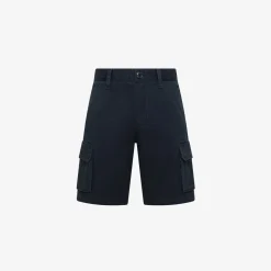 Hot Bermuda cargo in cotone blu navy Bambino Pantaloni