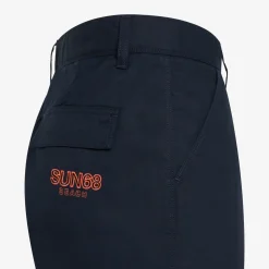 Clearance Bermuda cargo in cotone blu navy Uomo Pantaloni|Beachwear Uomo