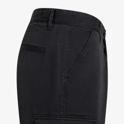 Online Bermuda cargo in cotone nero Uomo Pantaloni