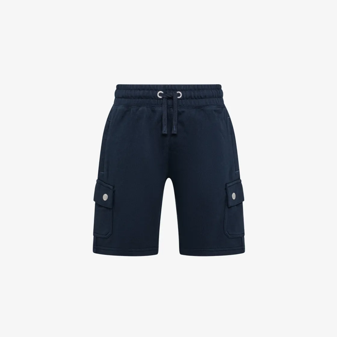 Discount Bermuda cargo in felpa blu navy Bambino Pantaloni|Felpe