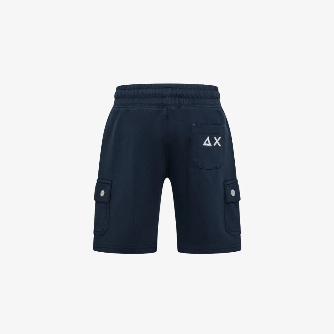 Discount Bermuda cargo in felpa blu navy Bambino Pantaloni|Felpe