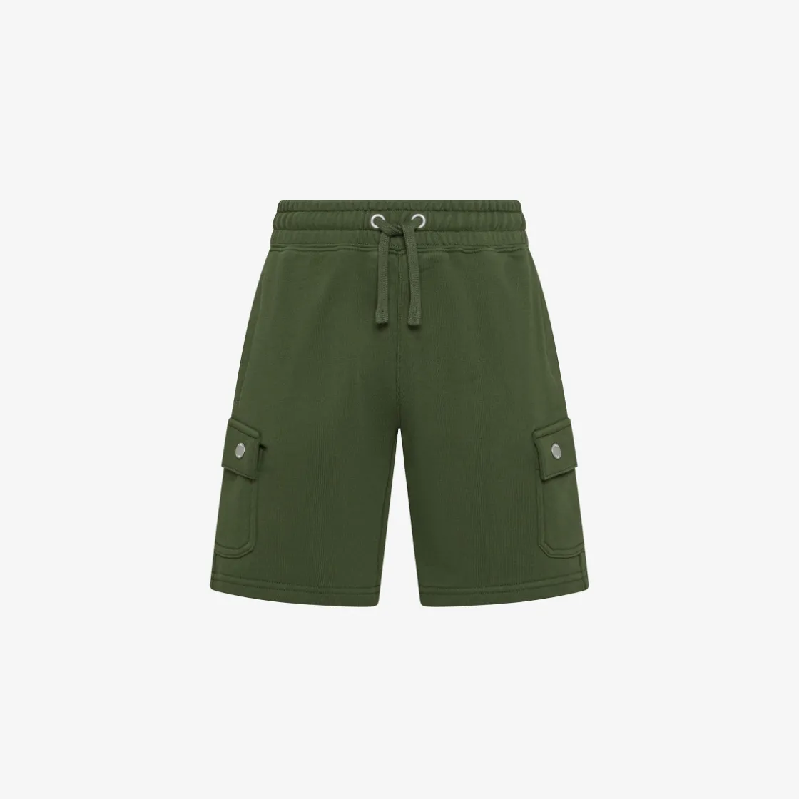 Fashion Bermuda cargo in felpa verde scuro Bambino Pantaloni|Felpe