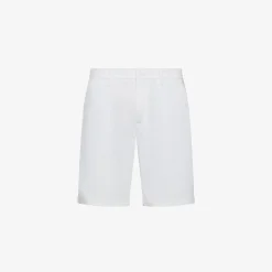 Hot Bermuda chino in cotone bianco panna Uomo Pantaloni