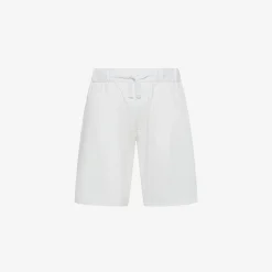 New Bermuda in cotone bianco panna Bambino Pantaloni