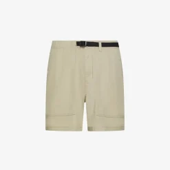 Fashion Bermuda in cotone con cintura verde scuro Uomo Pantaloni