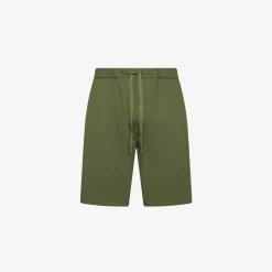 Clearance Bermuda in cotone verde scuro Uomo Pantaloni