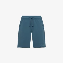 Outlet Bermuda in felpa di cotone avio scuro Bambino Pantaloni|Felpe