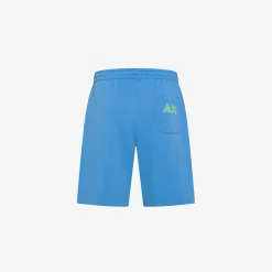Outlet Bermuda in felpa di cotone avio Uomo Pantaloni