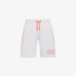 Fashion Bermuda in felpa di cotone bianco panna Bambino Felpe|Pantaloni