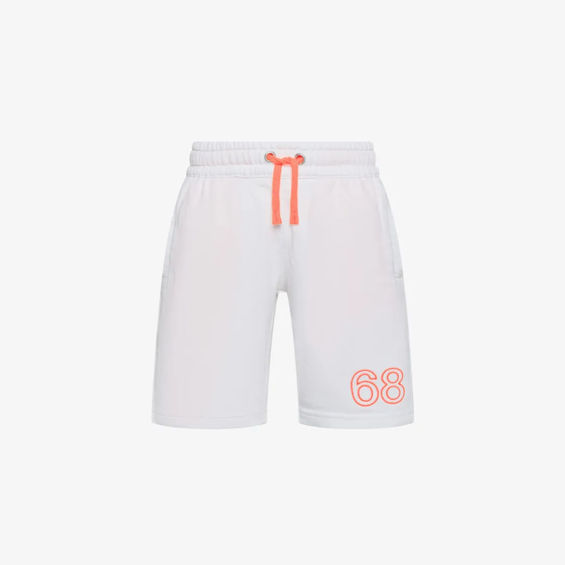 Fashion Bermuda in felpa di cotone bianco panna Bambino Felpe|Pantaloni