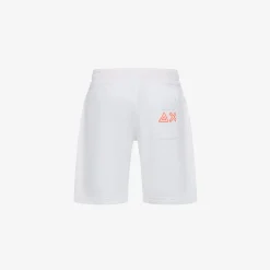 Fashion Bermuda in felpa di cotone bianco panna Bambino Felpe|Pantaloni