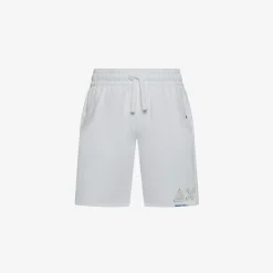 Hot Bermuda in felpa di cotone bianco panna Bambino Pantaloni|Felpe