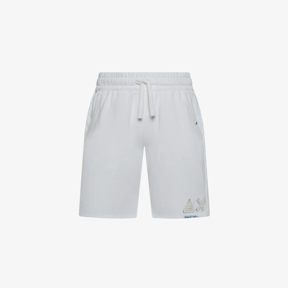 Hot Bermuda in felpa di cotone bianco panna Bambino Pantaloni|Felpe
