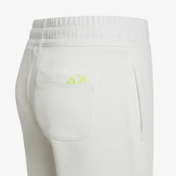 Discount Bermuda in felpa di cotone bianco panna Bambino Pantaloni|Felpe