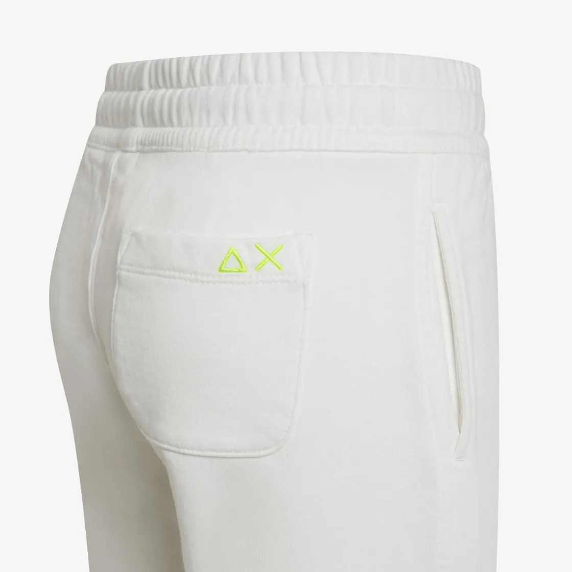 Discount Bermuda in felpa di cotone bianco panna Bambino Pantaloni|Felpe