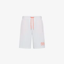 Best Bermuda in felpa di cotone bianco panna Uomo Pantaloni