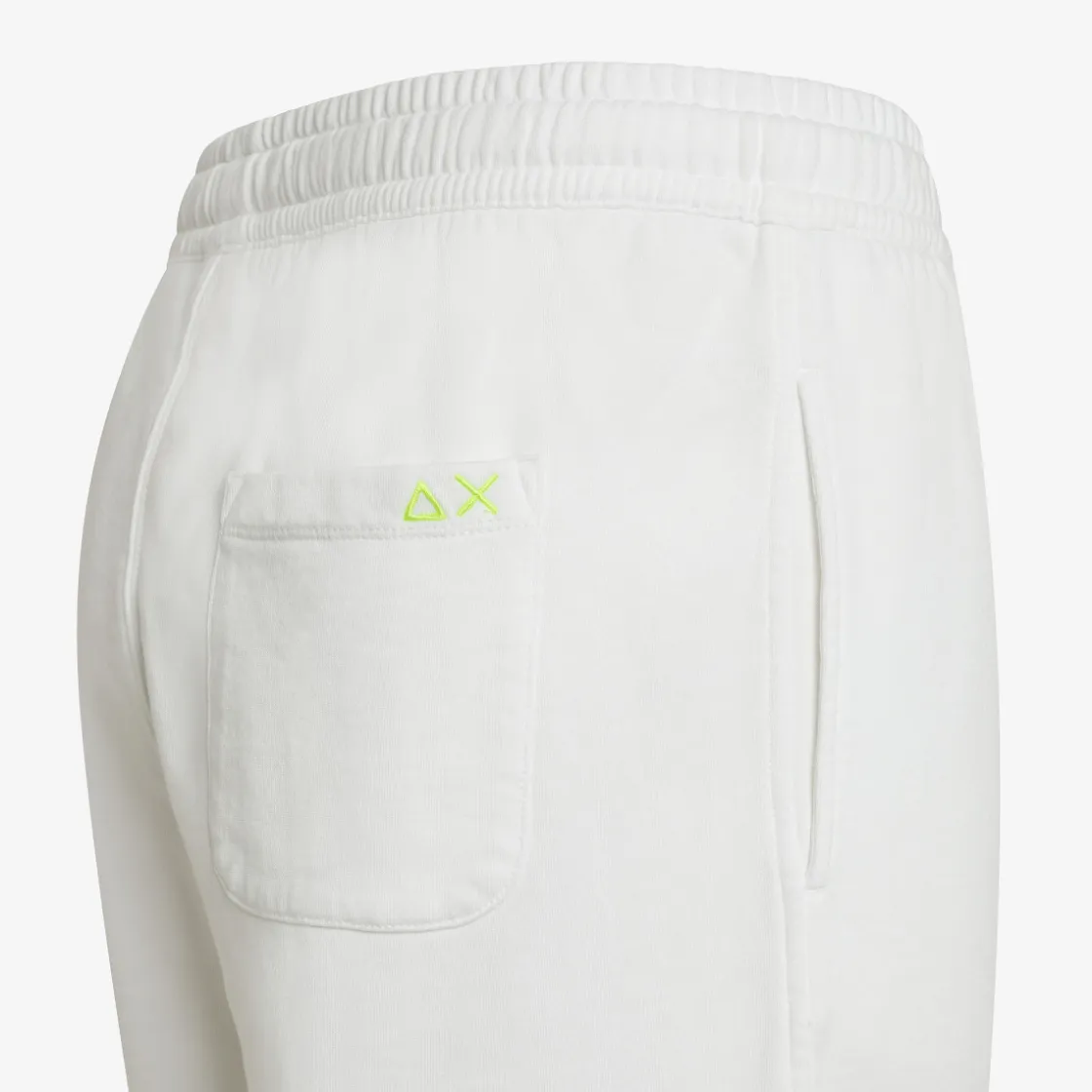 Sale Bermuda in felpa di cotone bianco panna Uomo Pantaloni|Beachwear Uomo