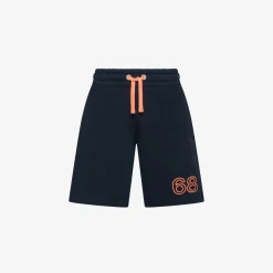 New Bermuda in felpa di cotone blu navy Bambino Pantaloni|Felpe
