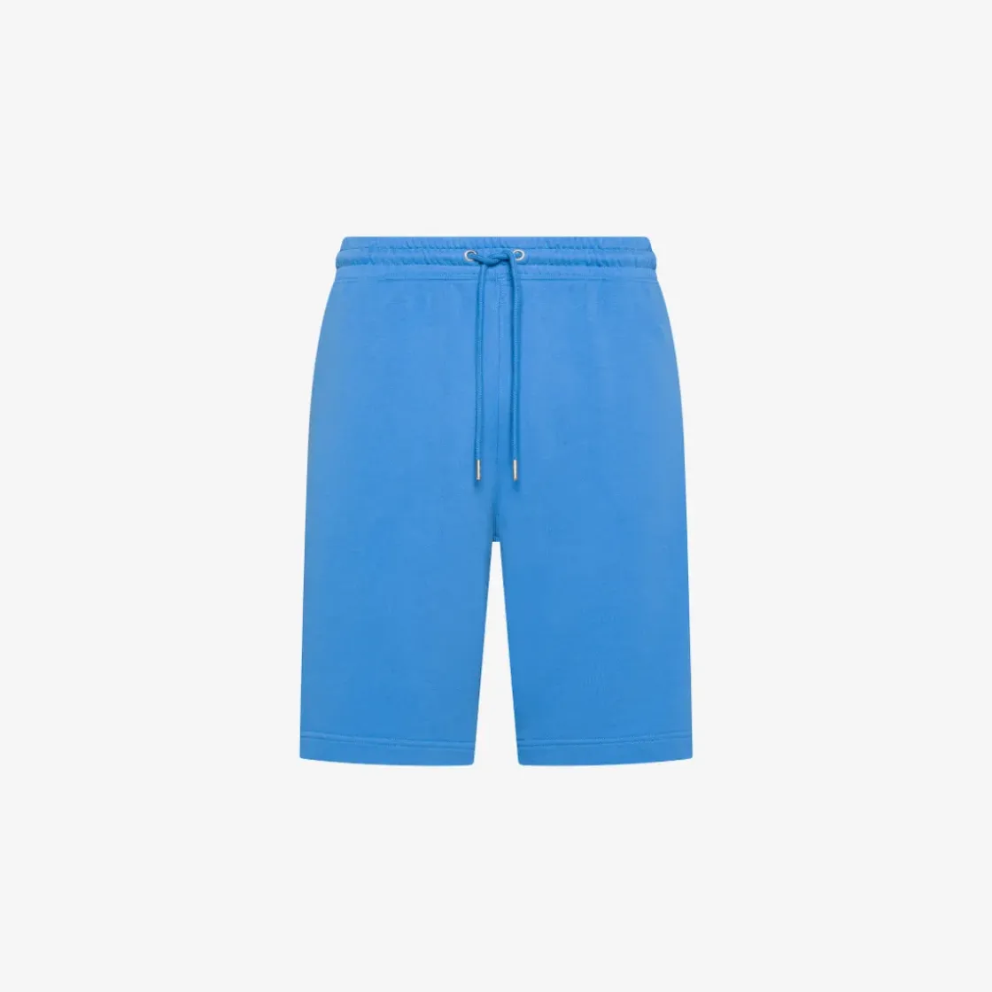 Online Bermuda in felpa di cotone blu navy Uomo Pantaloni|Felpe