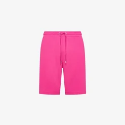 Clearance Bermuda in felpa di cotone fucsia Uomo Pantaloni|Felpe