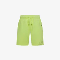 Online Bermuda in felpa di cotone giallo limone Bambino Pantaloni|Felpe