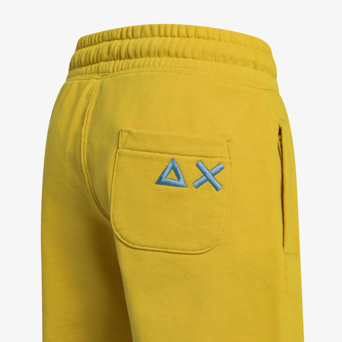 Hot Bermuda in felpa di cotone giallo Bambino Pantaloni|Felpe