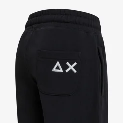 Sale Bermuda in felpa di cotone nero Bambino Pantaloni|Felpe