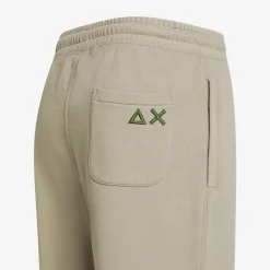Clearance Bermuda in felpa di cotone stone Uomo Pantaloni|Felpe