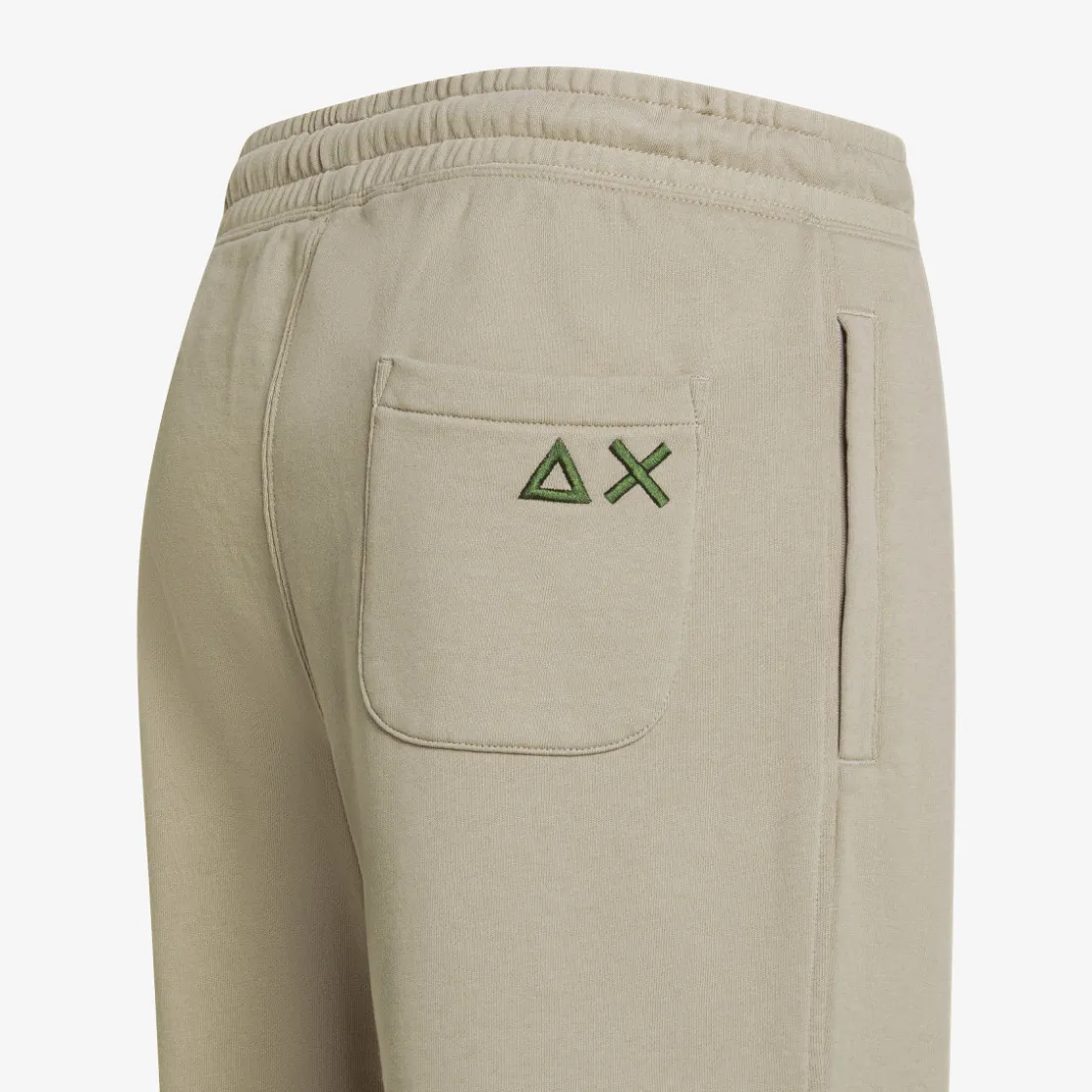 Clearance Bermuda in felpa di cotone stone Uomo Pantaloni|Felpe