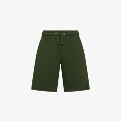 Hot Bermuda in felpa di cotone verde scuro Bambino Felpe|Pantaloni