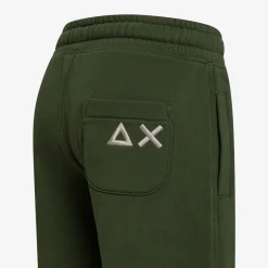 Hot Bermuda in felpa di cotone verde scuro Bambino Felpe|Pantaloni