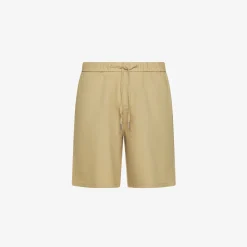 Discount Bermuda in lino e cotone sabbia Uomo Pantaloni|Beachwear Uomo
