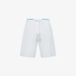 Discount Bermuda in piquet di cotone bianco Uomo Pantaloni